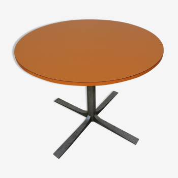 Round table formica orange 70s