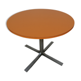 Round table formica orange 70s