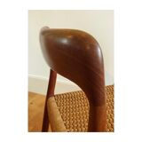 Model chair 75 in teak and rope by Niels Otto Moller