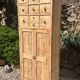 Beautiful piece of furniture with 8 drawers/2 doors in raw wood.