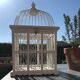 Cage à oiseaux blanche