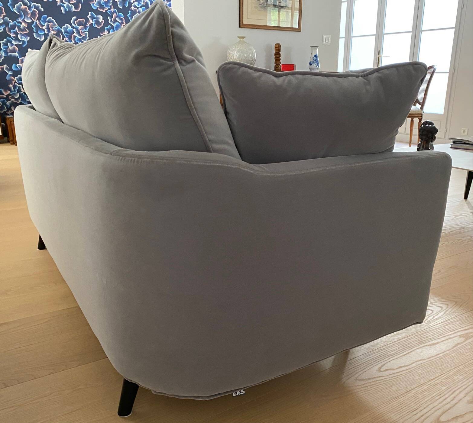 SITS Julia sofa pair – Dedar Silver velvet – excellent condition