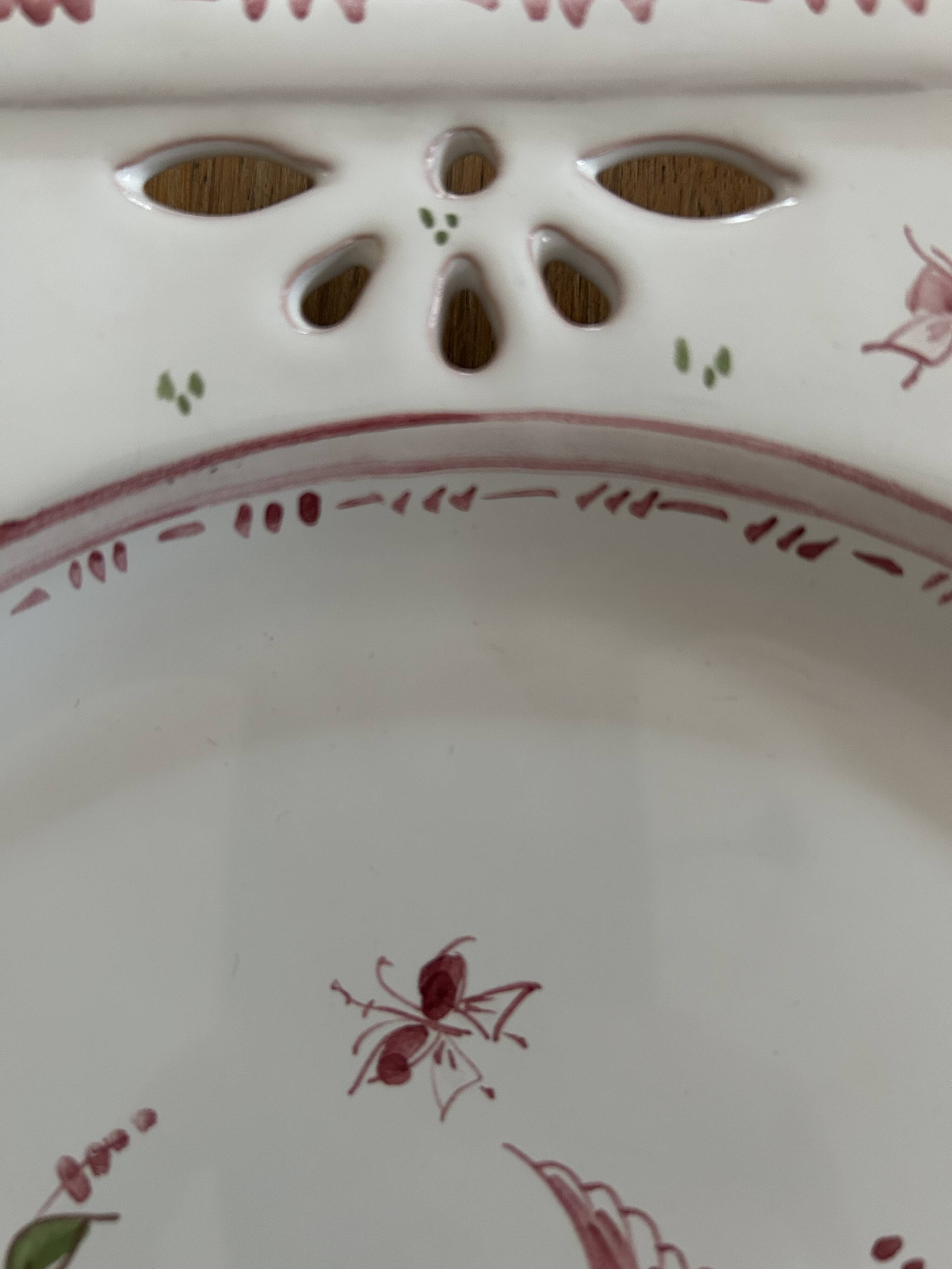 Moustiers porcelain plate