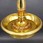 Empire Style Bouillotte Lamp in Gilded Bronze with Three Lights "Lucien Gau"