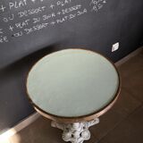 coffee table, vintage bistro pedestal table