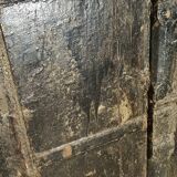 Old wooden door with frame