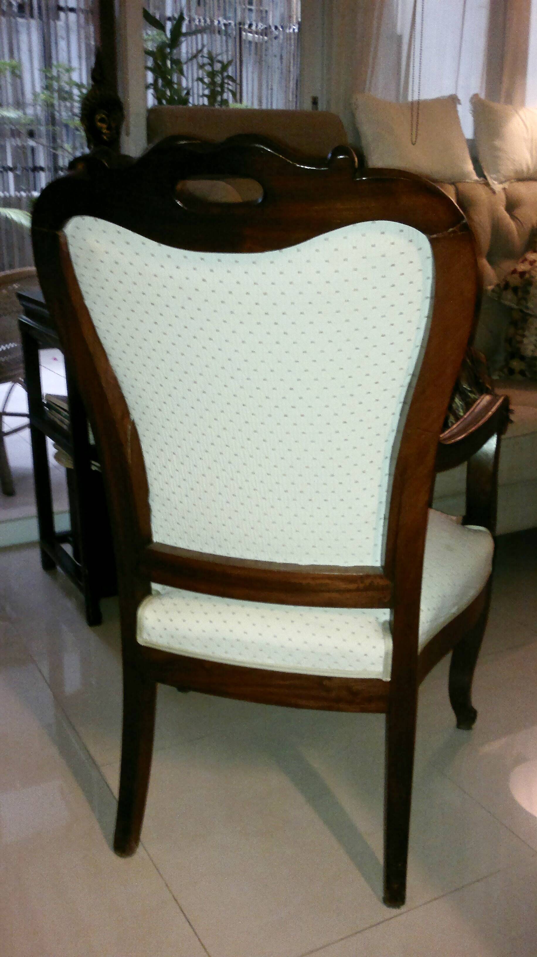 Fauteuil ancien Louis Philippe en palissandre