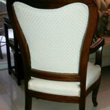 Fauteuil ancien Louis Philippe en palissandre