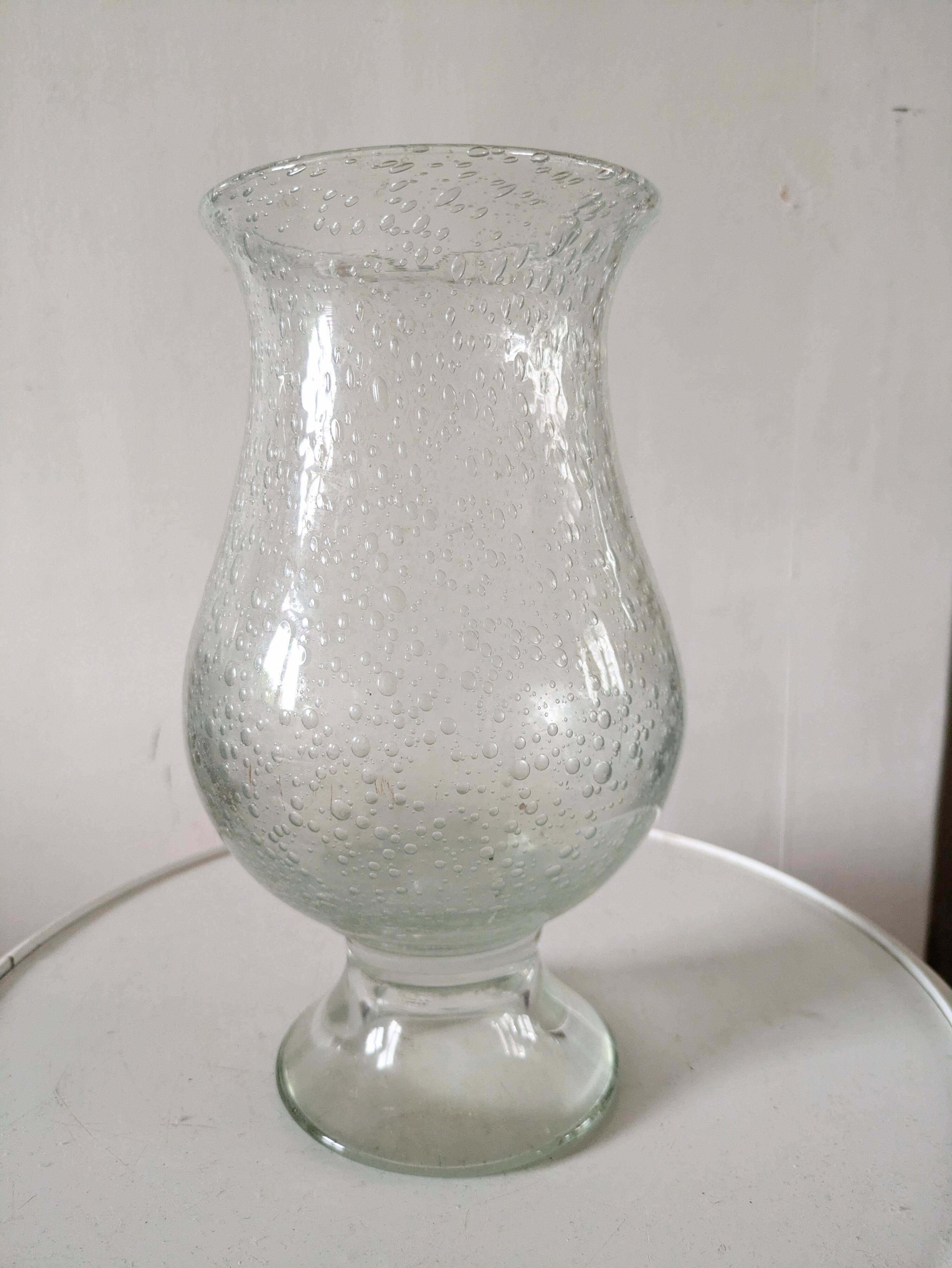 Bubble glass vase Bendor glassware
