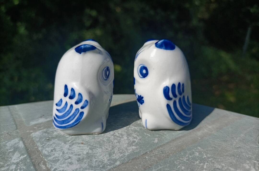 Ceramic Salt and Pepper Shaker Owls