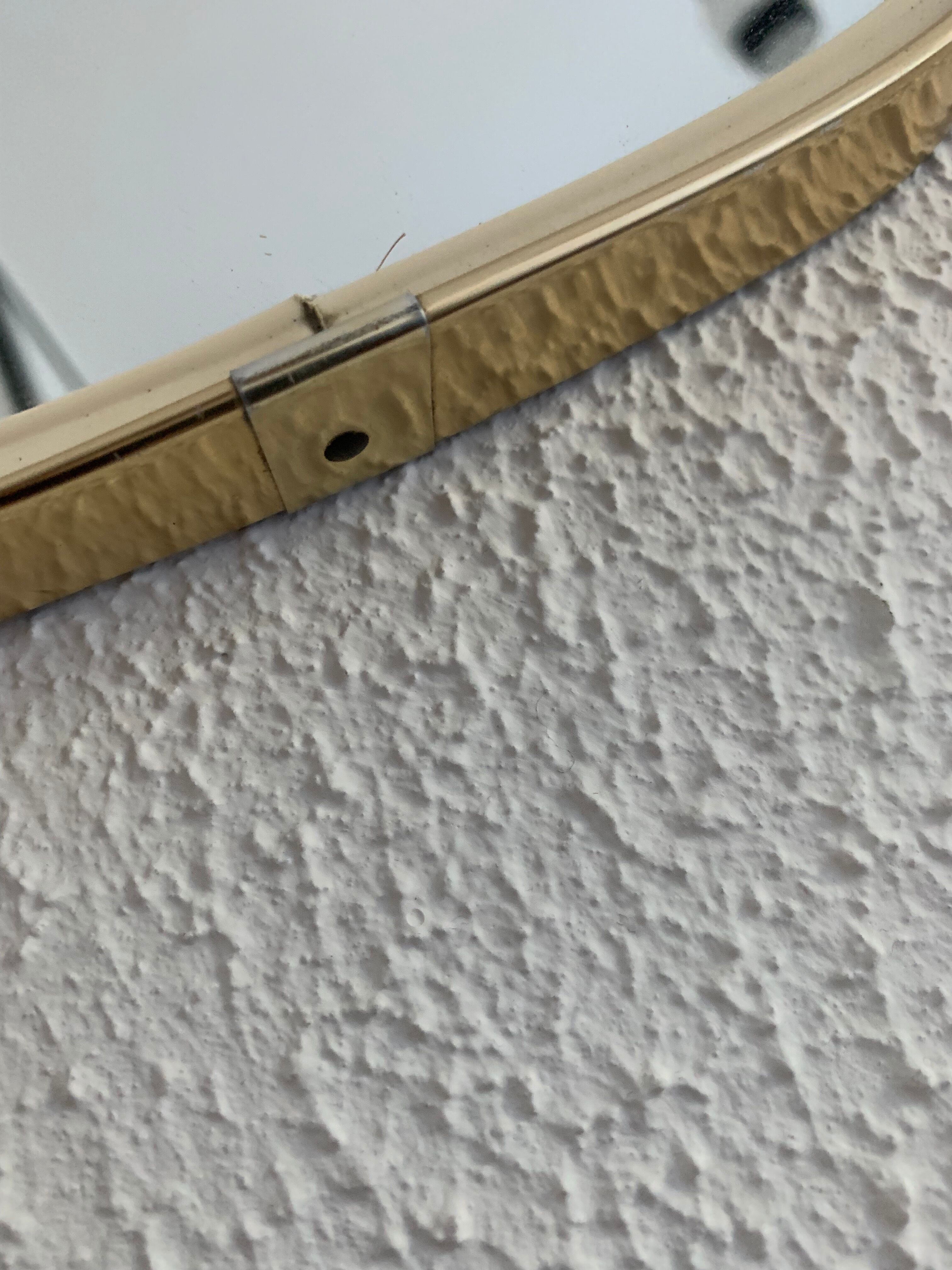 Vintage mirror 1960 asymmetrical mirror - 46 x 24 cm