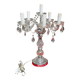 Girandole. 6 light points. Crystal, glass. Italy. 20th century. 62x45 cm.