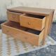 Petite commode anglaise chêne 3 tiroirs