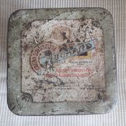 Old metal advertising box cocoa Suchard from the 30s