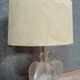 LALIQUE France Ariane 1970': Table lamp in satin-finished pressed molded glass