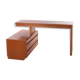 Bureau réglable en bois clair Moser