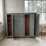 XXL workshop locker with blue patina