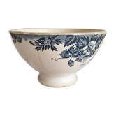 Old bowl in earthenware, iron earth, stamped Hamage & Moulin des Loups, model Marie louise.