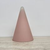Matte Pink glass SCE Teepee table lamp , 1970’s , France