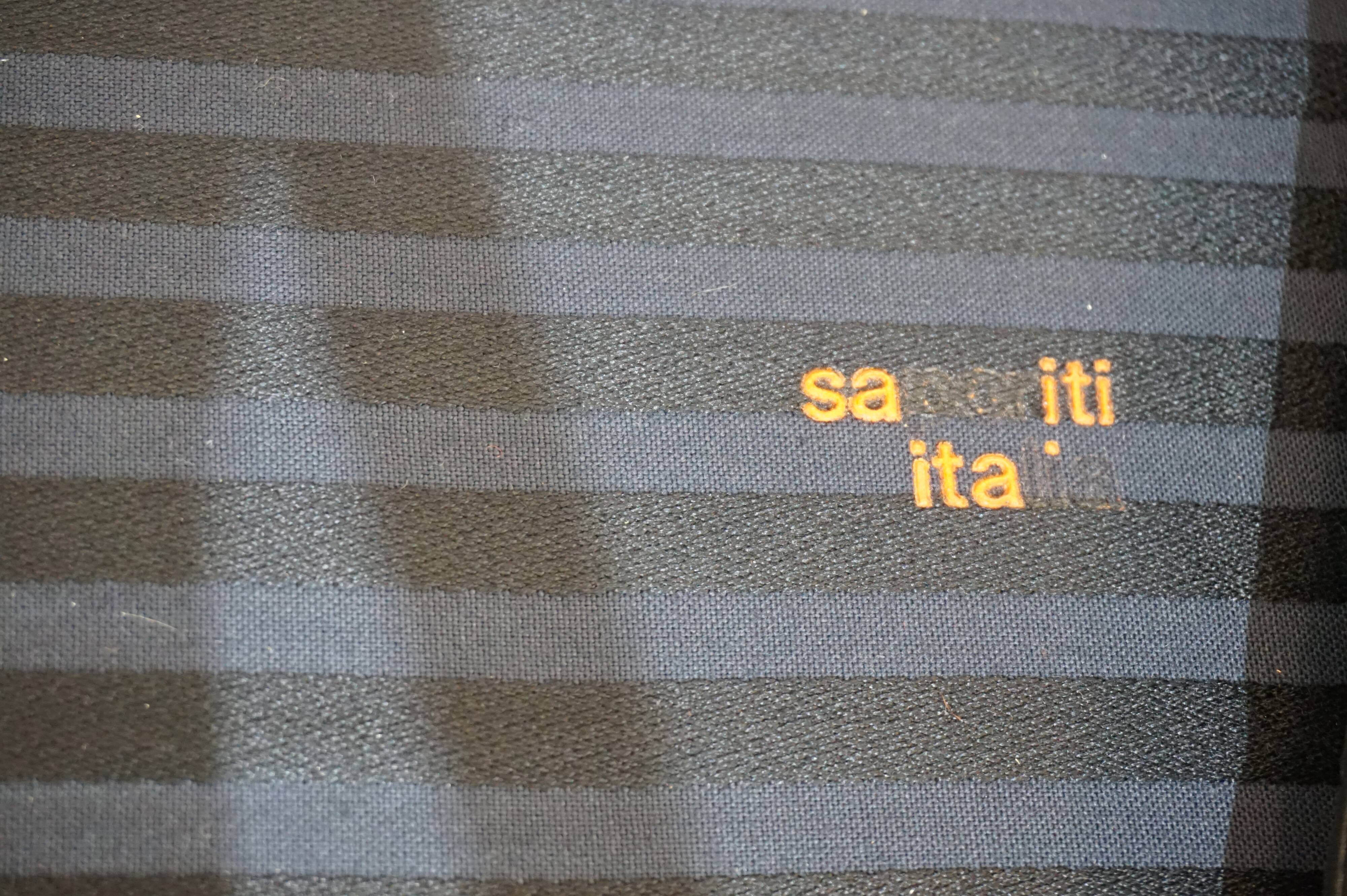 Canapé 2 places en cuir Saporiti Italia par Giovanni Offredi