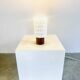 Teak And Perforated Metal Table Lamp By Hans-Agne Jakobsson For Asea, Sweden 1960S