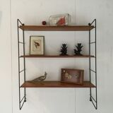 Black metal shelf