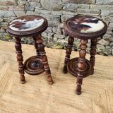 Pair of high stools