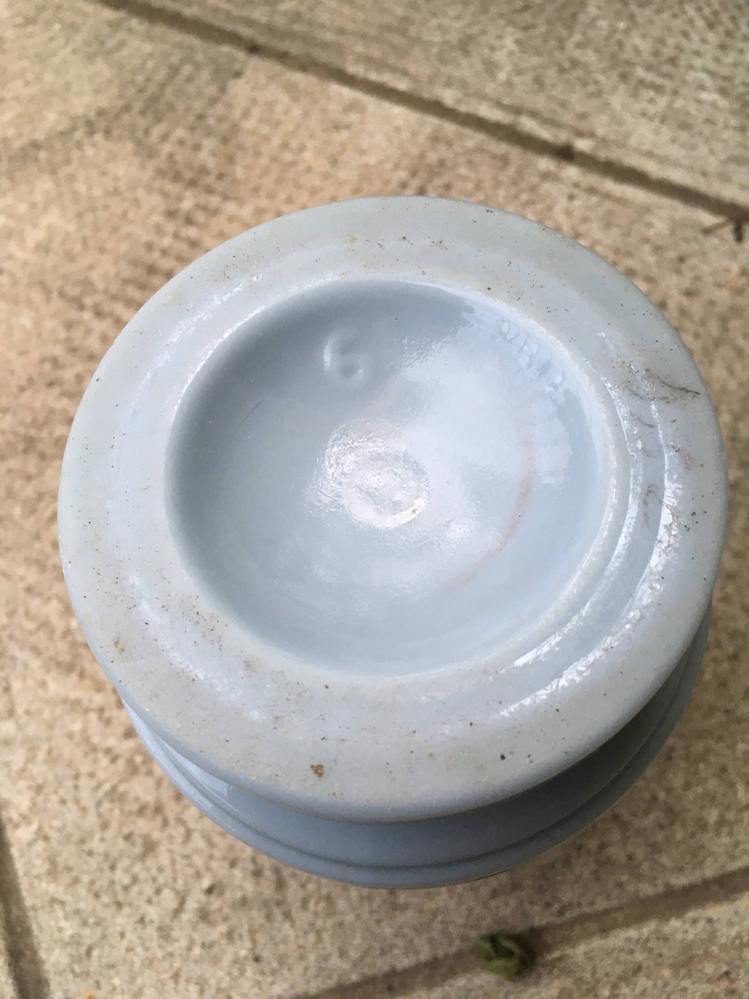 Blue Opaline lamp base