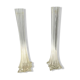 Pair of large glass soliflore vase