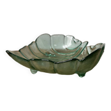 Tinted glass “leaf” dish