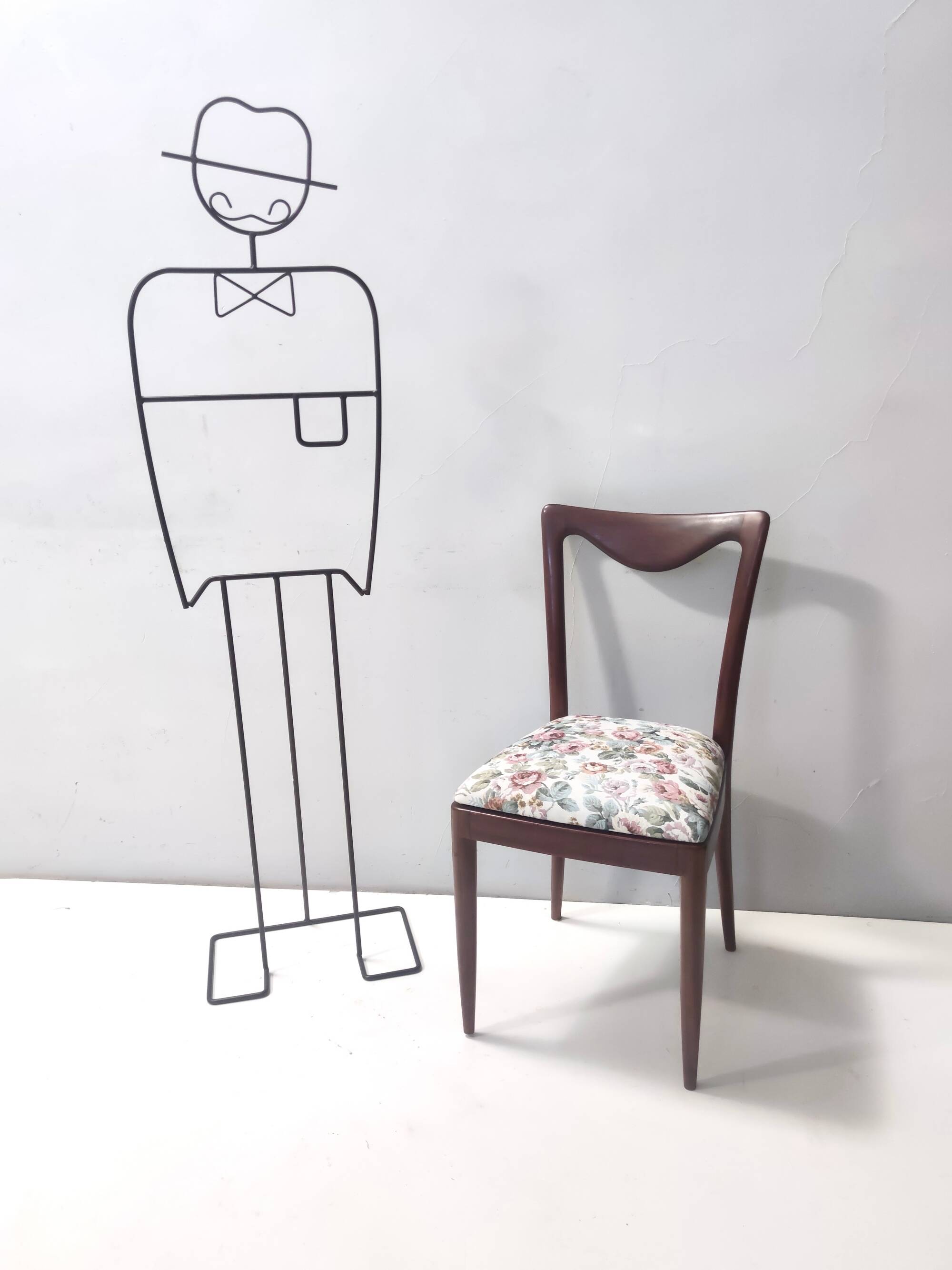 Vintage 1950s Set of Four Chairs by Carlo Enrico Rava, Made in Italy