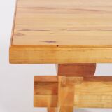Small solid pine bench-coffee table from 1980’s, Sweden