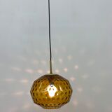 Limburg Glashutte glass hanging lamp , 1970