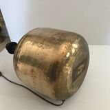 Vintage hammered brass lamp