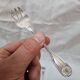 12 Cailar Bayard oyster forks, Coquille model