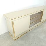 Vintage brass and lacquered sideboard, 1970