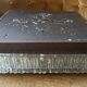 Very large vintage square Holophane wall light or ceiling light.
