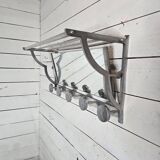 1950s aluminum coat rack