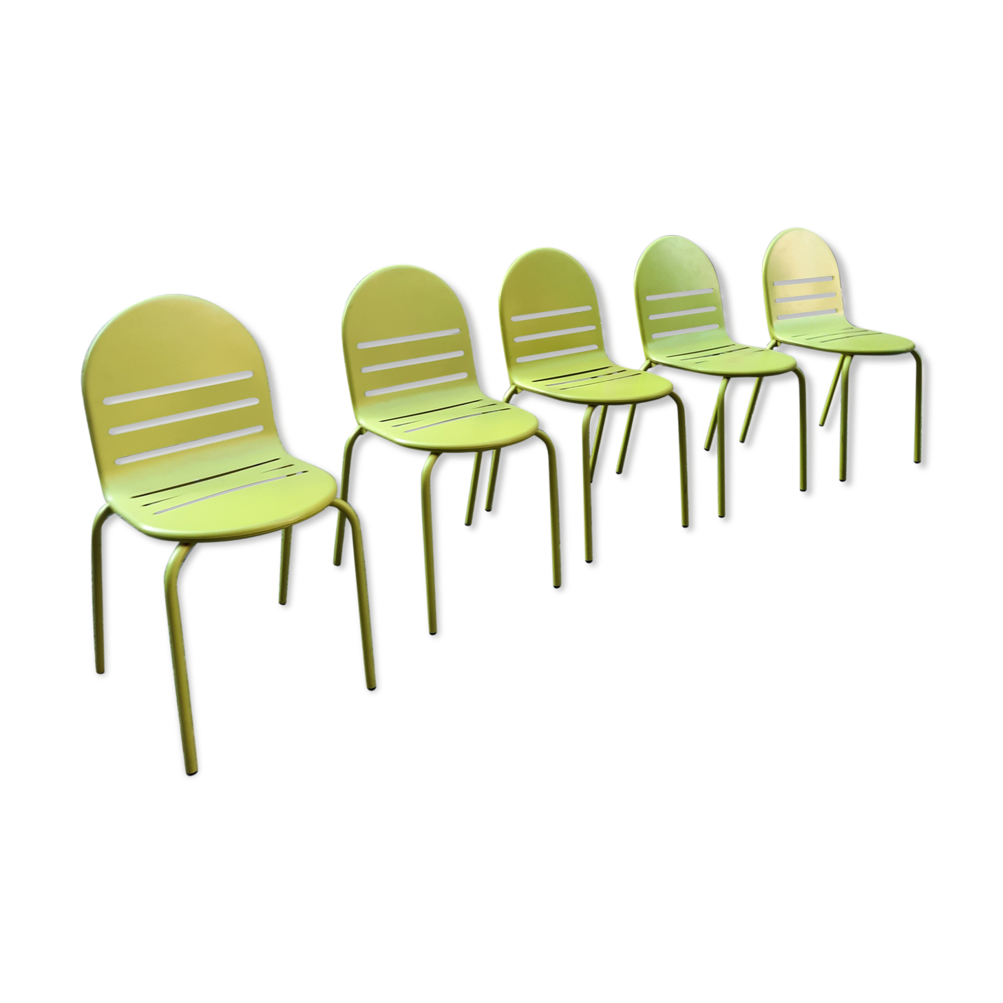 5 Design metal chairs