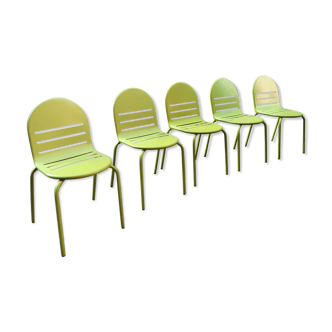 5 Design metal chairs