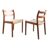 Chaises danoises modèle 84 par Niels O. Møller en teck