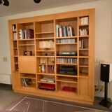 Architect bookcase - beech veneer