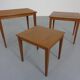Danish Teak Nesting Tables by Kvalitet Form Funktion, 1960s, Set of 3