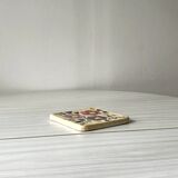 Handmade ceramic flower trivet