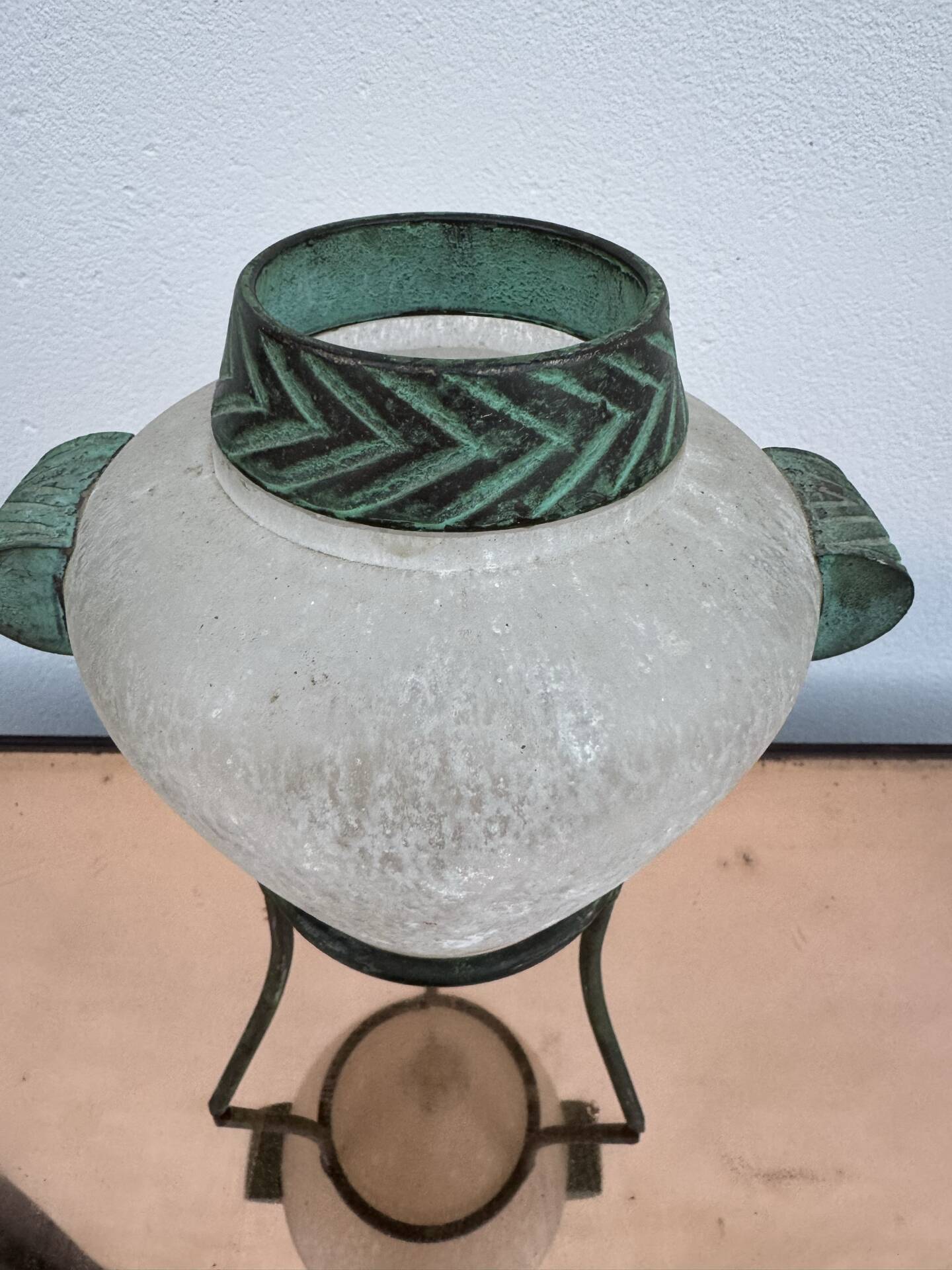 Vase verre Murano Scavo années 80