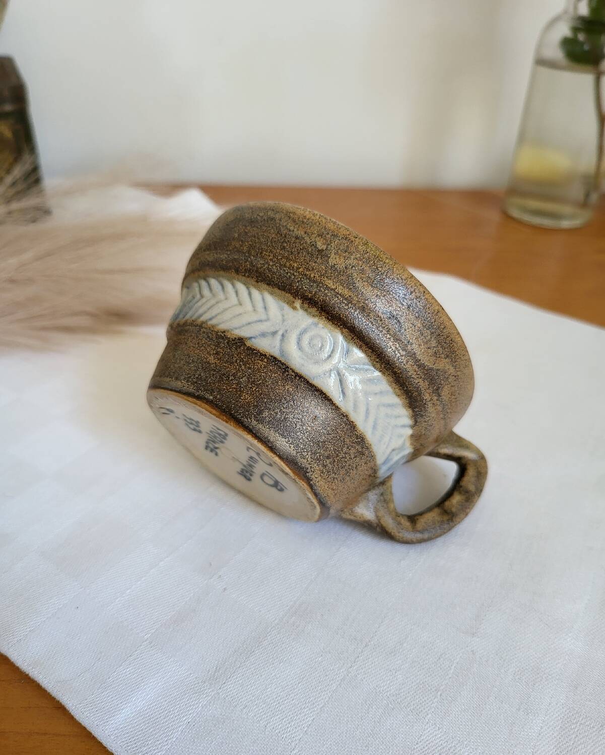 HB Quimper stoneware mug