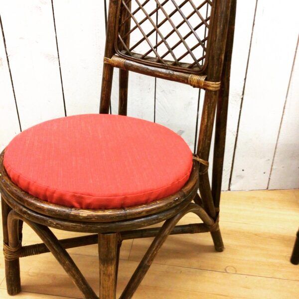 Set of 4 rattan chairs