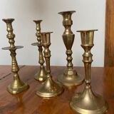 Brass candle holders