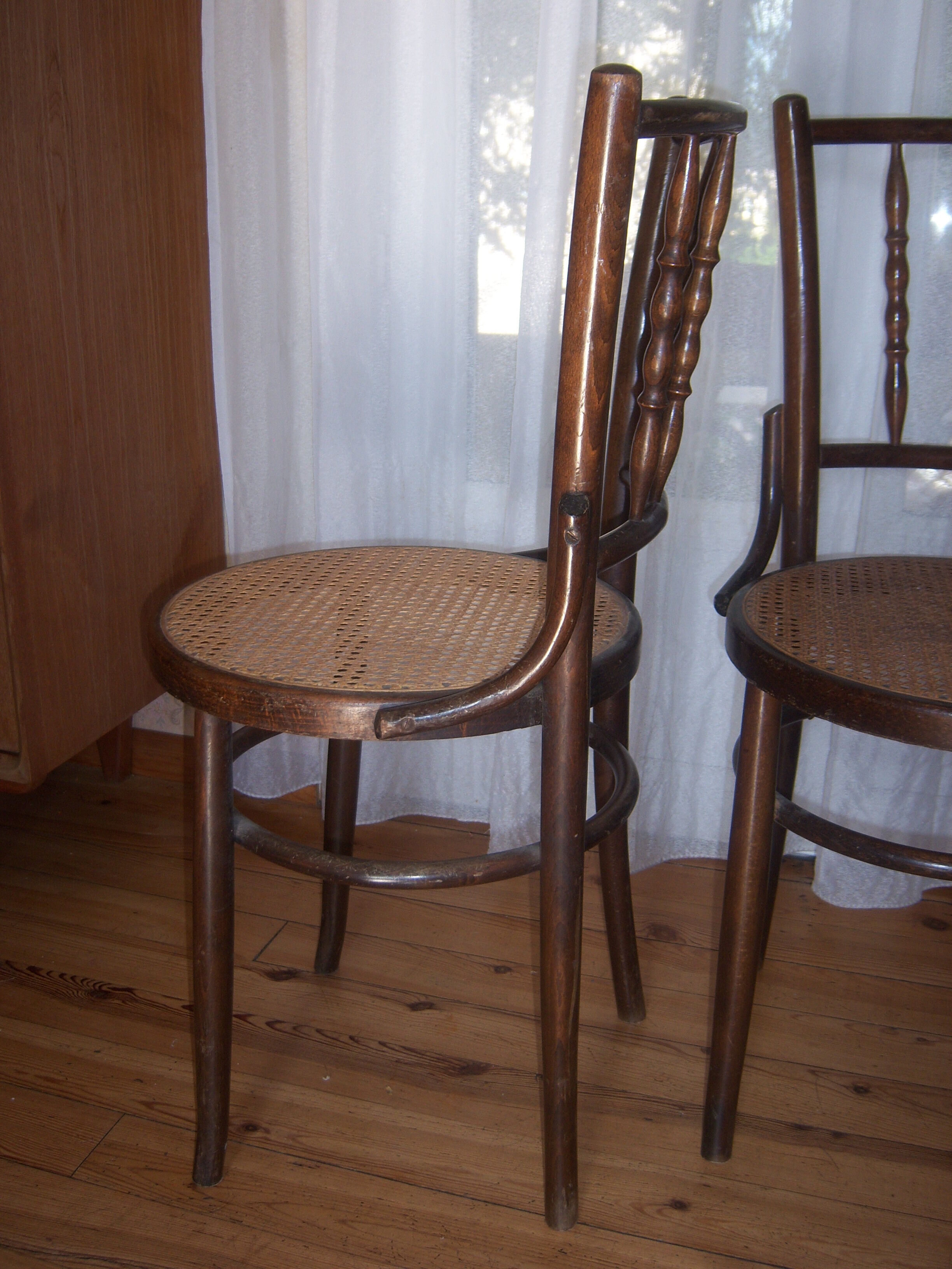 Set of two bistro chairs