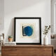Original Abstract Drawing Framed 33x33 cm